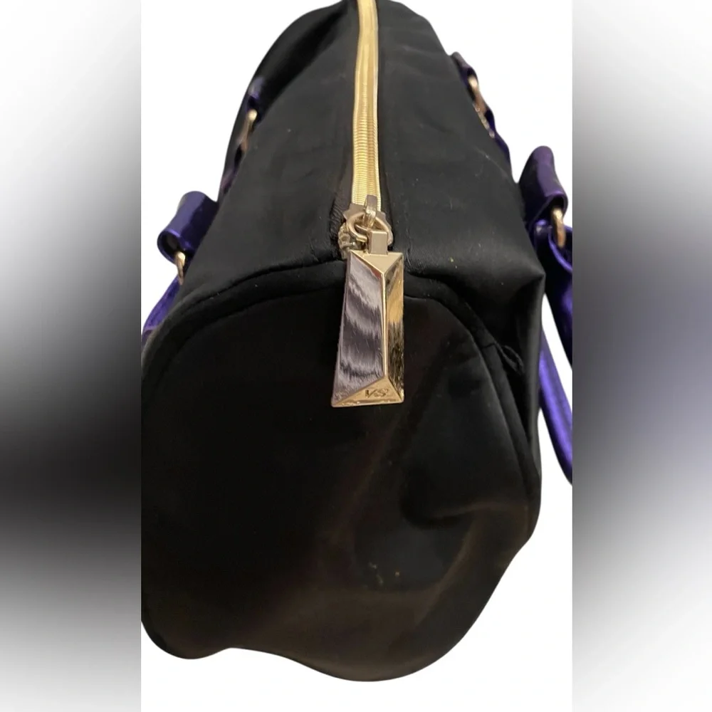 Victoria's Secret Black Satchel with Purple Accents - Picture 11 of 13